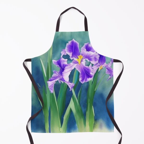 Item preview, Vibrant Iris Flower Illustration – Purple Botanical Artwork designed and sold by Uniquely Yours.