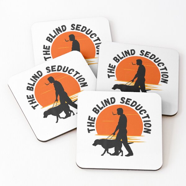 Item preview, Man Walking Guide Dog on Beach designed and sold by JerrodLesch.