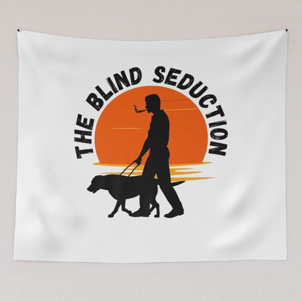 Item preview, Man Walking Guide Dog on Beach designed and sold by JerrodLesch.