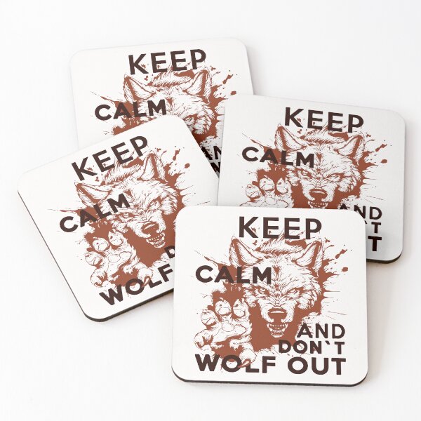 Item preview, Keep Calm And Do Not Wolf Out; designed and sold by StickerApe.