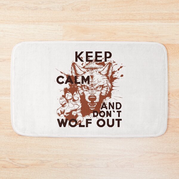 Item preview, Keep Calm And Do Not Wolf Out; designed and sold by StickerApe.