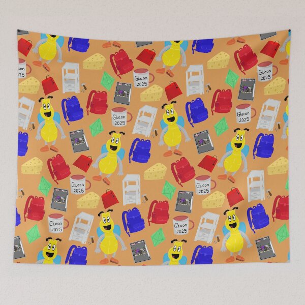 Item preview, Orange DrGluon Glucon 2025 Glubee Mug Fez by LozzieEliza05 designed and sold by Lozzie Eliza Designs.