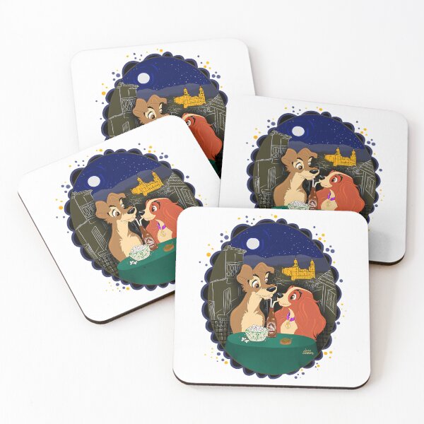 Item preview, Spaghetti Couple Cartoon Vintage Romantic Movies Dogs designed and sold by Ludvig-Faint91.