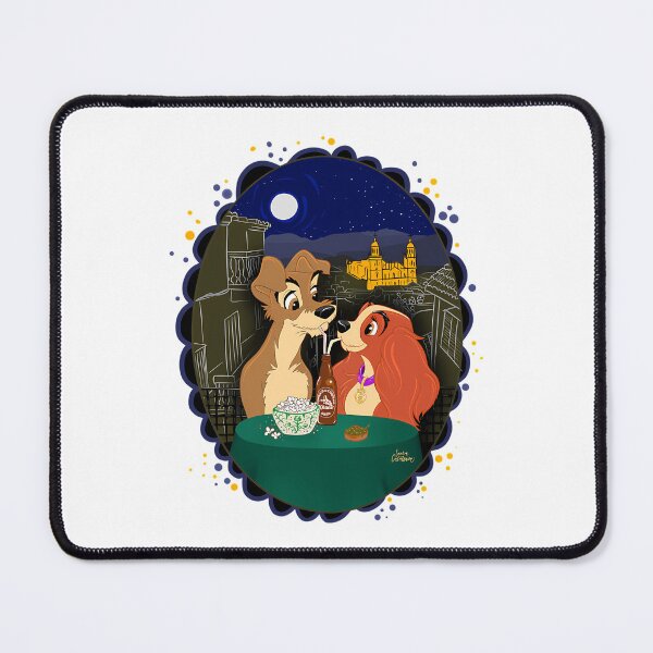 Item preview, Spaghetti Couple Cartoon Vintage Romantic Movies Dogs designed and sold by Ludvig-Faint91.