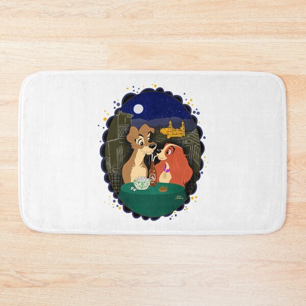 Item preview, Spaghetti Couple Cartoon Vintage Romantic Movies Dogs designed and sold by Ludvig-Faint91.