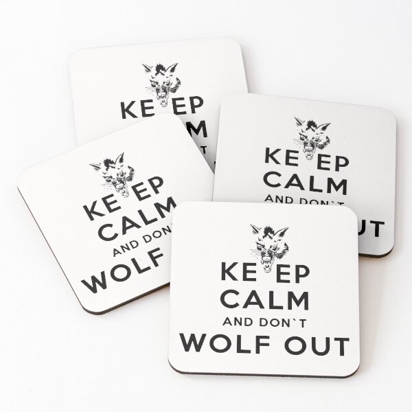 Item preview, Keep Calm And Do Not Wolf Out; designed and sold by StickerApe.