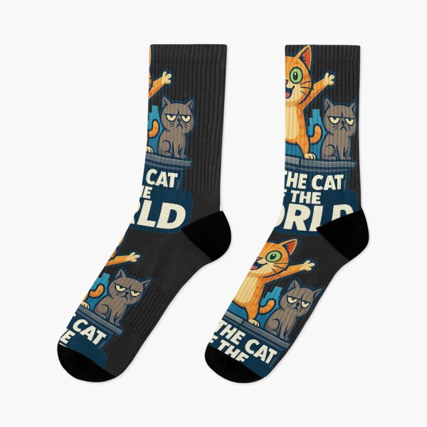Item preview, Orange Cat on Skyscraper | “I’m the Cat of the World” Quote with Grumpy Cat designed and sold by All Creative Designer.