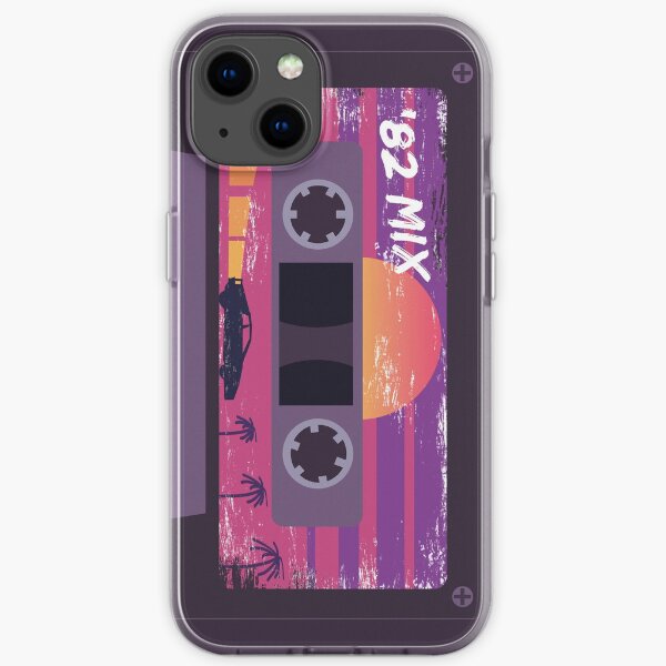 Outrun Retro Cassette Tape iPhone Soft Case