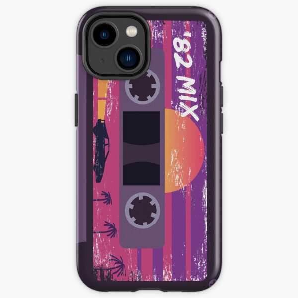 Outrun Retro Cassette Tape iPhone Tough Case