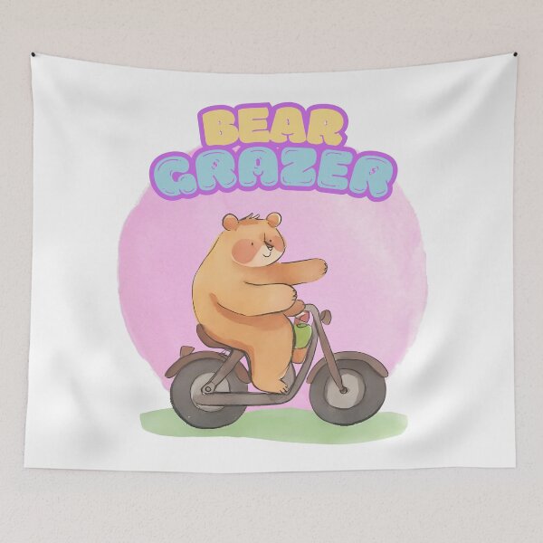 Item preview, Bear Grazer – Chill Rider designed and sold by AFRUKSOODJAI.