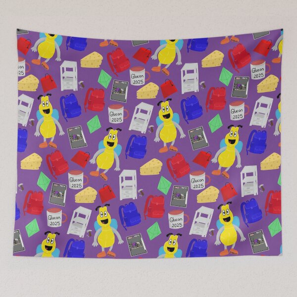 Item preview, Purple DrGluon Glucon 2025 Glubee Mug Fez by LozzieEliza05 designed and sold by Lozzie Eliza Designs.