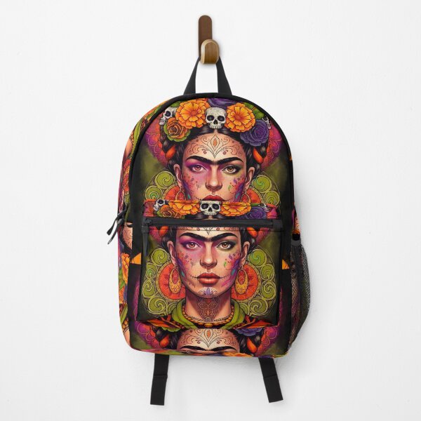 Item preview, Frida Kahlo and Mexican Folk Art Halloween Portrait Inspired designed and sold by Ojo de Lilith.