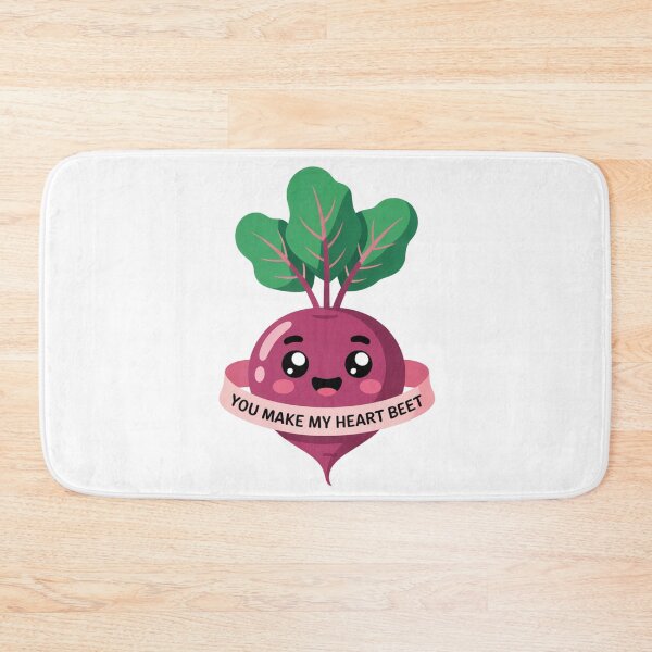 Item preview, You Make My Heart Beet, Cute Kawaii Veggie Lover Pun designed and sold by Bliss Find And Design.