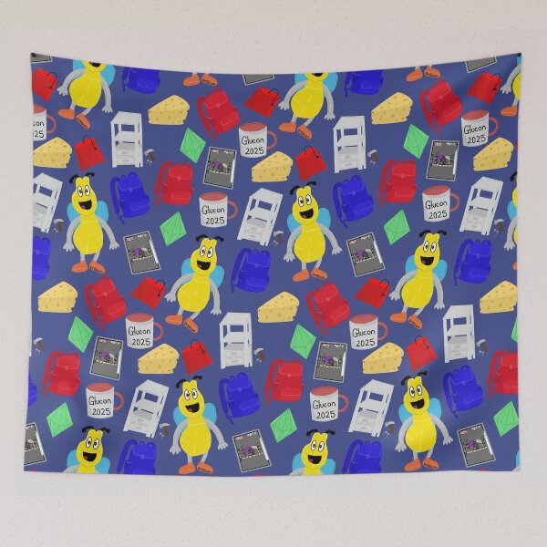 Item preview, Blue DrGluon Glucon 2025 Glubee Mug Fez by LozzieEliza05 designed and sold by Lozzie Eliza Designs.