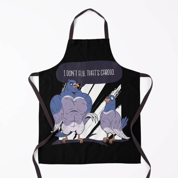 Item preview, Mens I don't fly, that's Cardio Funny Workout Pigeon with Muscles designed and sold by VincenzaRaynor.