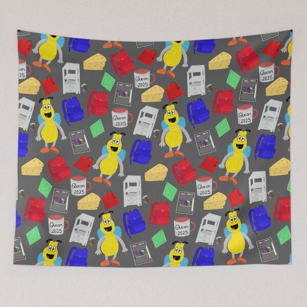 Item preview, Grey DrGluon Glucon 2025 Glubee Mug Fez by LozzieEliza05 designed and sold by Lozzie Eliza Designs.