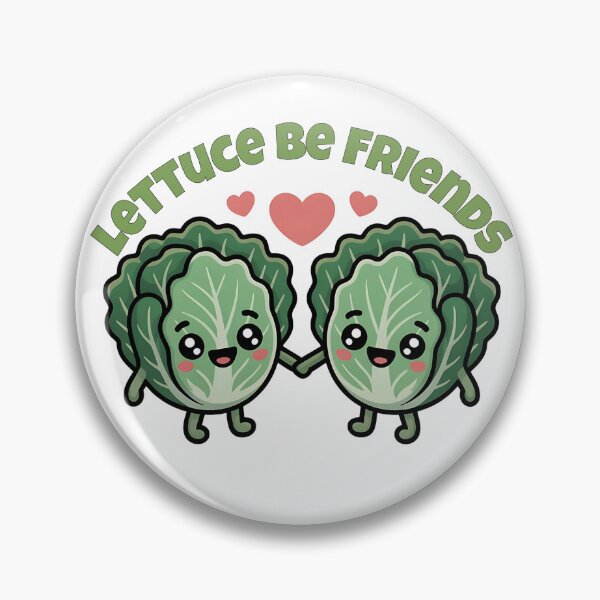 Artikelvorschau, Lettuce Be Friends, süßes Blattgemüse-Wortspiel entworfen und verkauft von Bliss Find And Design.