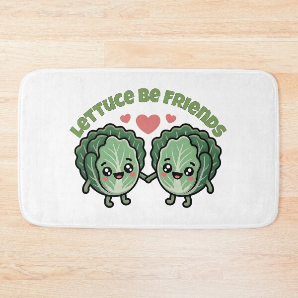 Item preview, Lettuce Be Friends, Cute Leafy Veggie Pun designed and sold by Bliss Find And Design.
