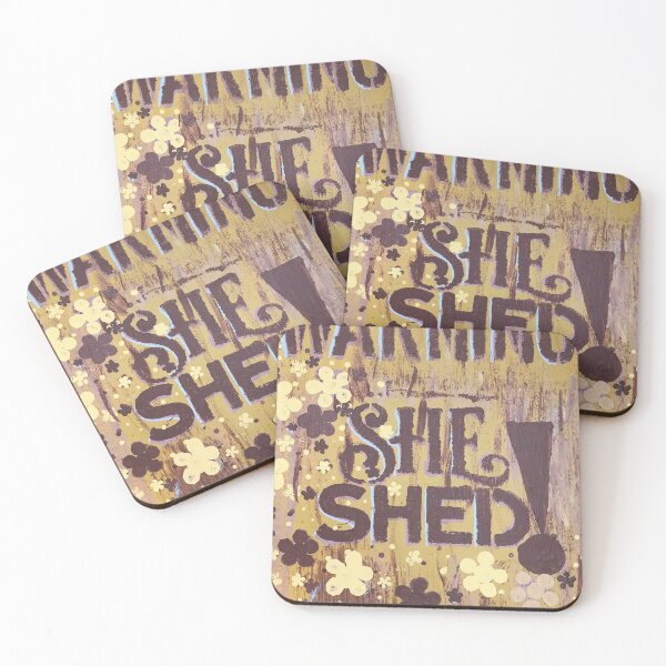 Item preview, Warning She Shed designed and sold by GarawaCreations.