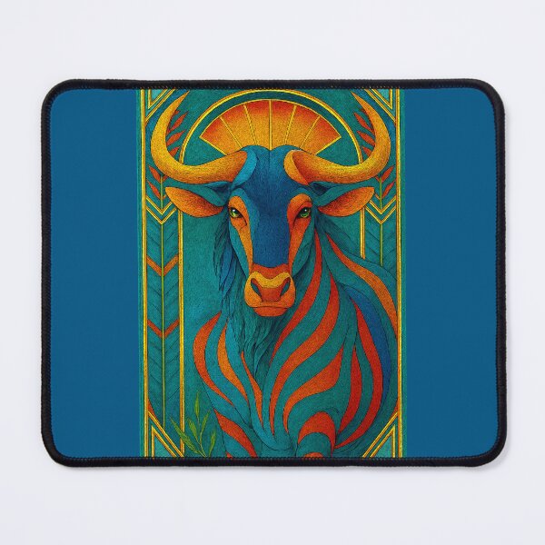 Item preview, Colorful Portrait of a Wildebeest designed and sold by CarolM.