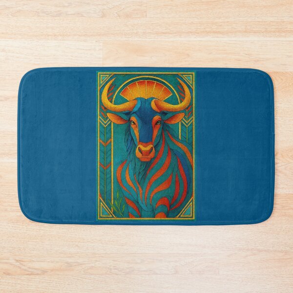 Item preview, Colorful Portrait of a Wildebeest designed and sold by CarolM.