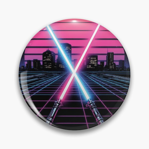 Item preview, Retro Neon Lightsaber Duel designed and sold by KUWI-Creative.