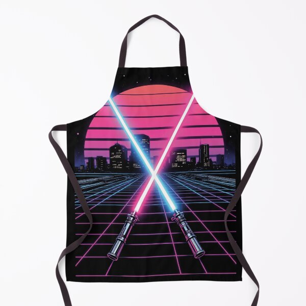 Item preview, Retro Neon Lightsaber Duel designed and sold by KUWI-Creative.