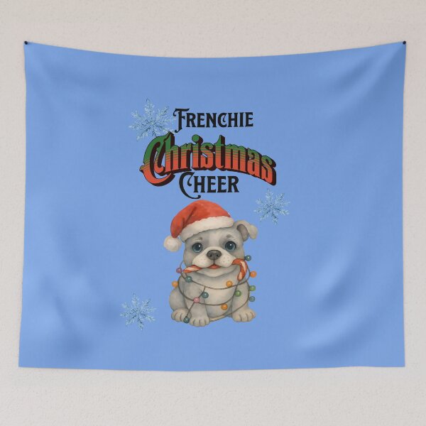 Item preview, Frenchie Christmas Cheer designed and sold by ArtisticDesignsbyLinda.