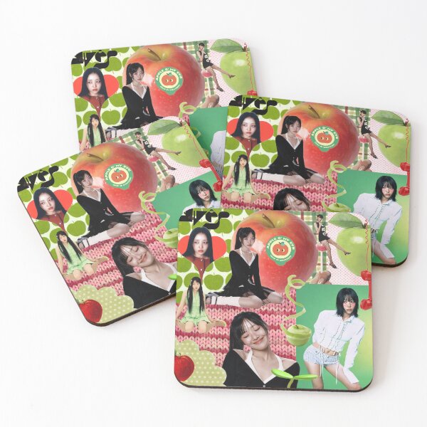 Item preview, yves green and red apple collage designed and sold by aeiia.