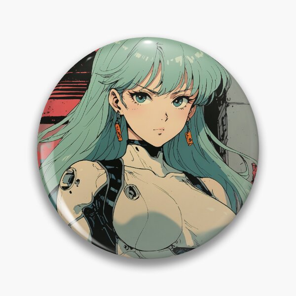 Item preview, Space cyborg girl with blue hair designed and sold by BOZGO.