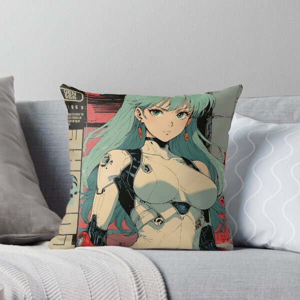 Item preview, Space cyborg girl with blue hair designed and sold by BOZGO.