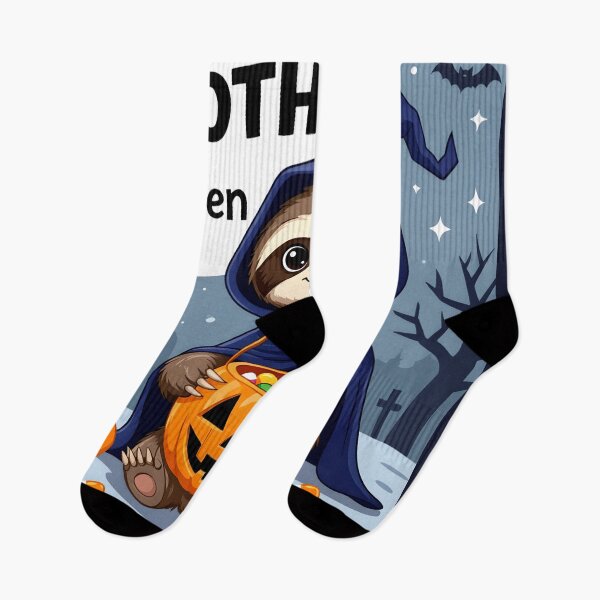 Item preview, sloth magician slothoween funny cartoon art designed and sold by SmashingDeals.
