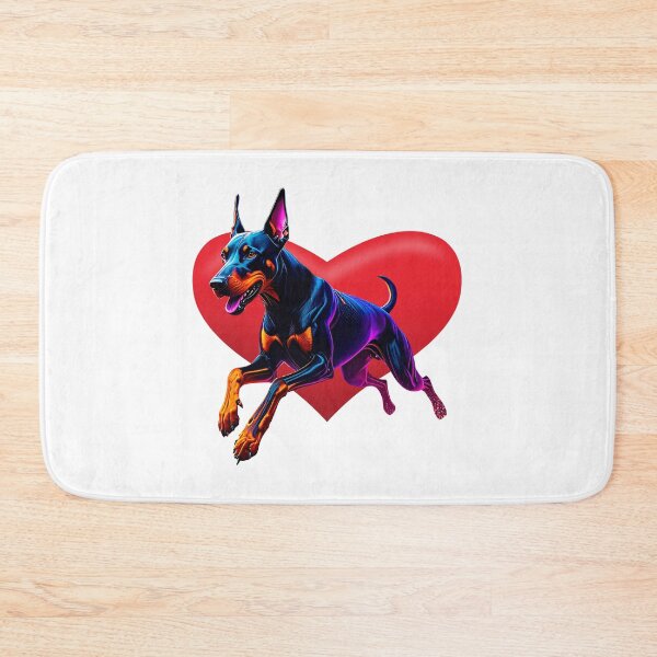 Item preview, Neon Colorful Dobermann Illustration designed and sold by wickedcartoons.