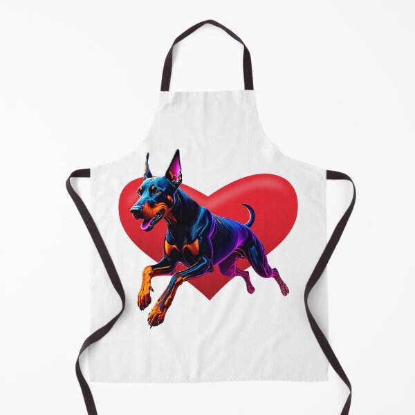Item preview, Neon Colorful Dobermann Illustration designed and sold by wickedcartoons.
