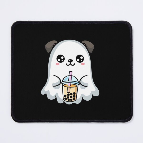 Item preview, Chibi Ghost Puppy with Boba Tea | Cute Kawaii Halloween Design designed and sold by ColorSplash123.