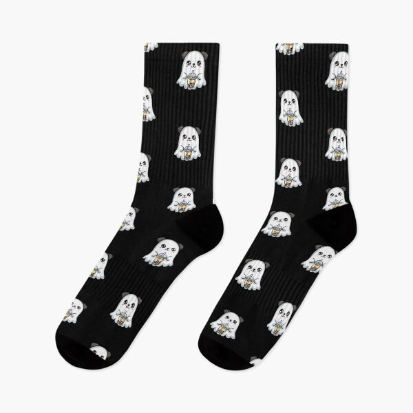 Item preview, Chibi Ghost Puppy with Boba Tea | Cute Kawaii Halloween Design designed and sold by ColorSplash123.