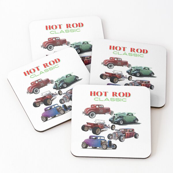 Item preview, Car Vintage Rod Drag Muscle Hot Racing designed and sold by MirrorMirrorDe.