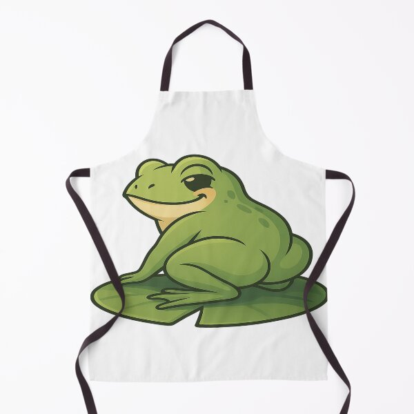 Item preview, Smug Frog Meme Sticker – Funny Cute Cartoon Frog Butt on Lily Pad designed and sold by Trendiihub.