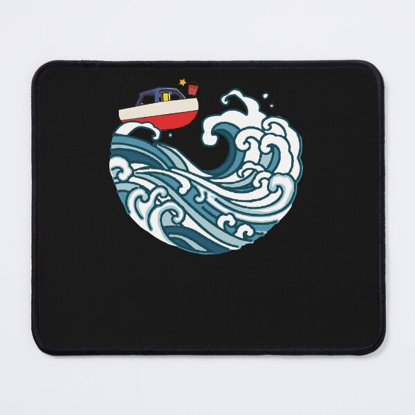 Item preview, Boat On Big Wave designed and sold by oq0rsggc.