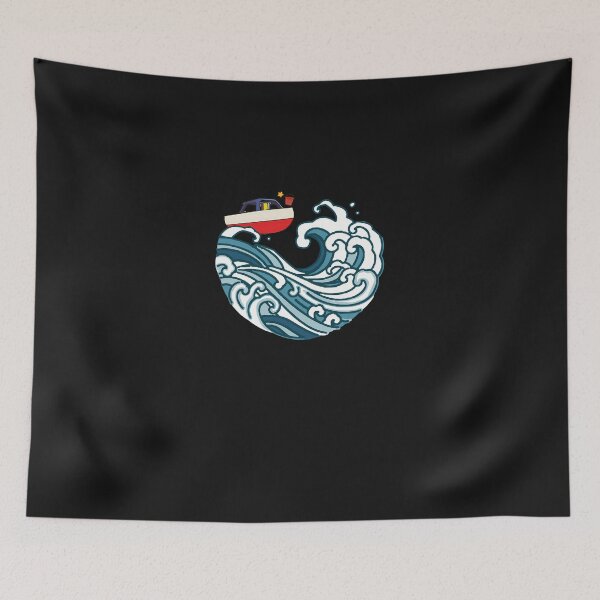 Item preview, Boat On Big Wave designed and sold by oq0rsggc.
