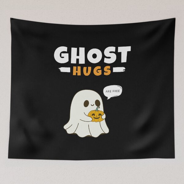 Item preview, Cute Halloween Ghost - Ghost Hugs Are Free designed and sold by WGBTee.