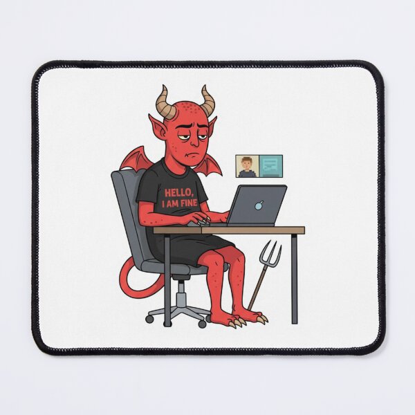 Item preview, The Remote Work Demon designed and sold by LaElee.
