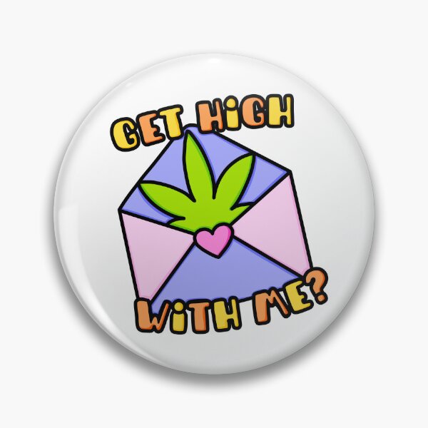 Item preview, Get High With Me? Pastel Weed designed and sold by MycoMindsMedia.