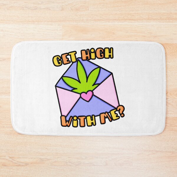 Item preview, Get High With Me? Pastel Weed designed and sold by MycoMindsMedia.