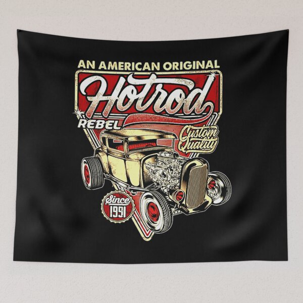 Item preview, Racing Vintage Car Muscle Drag Hot Rod designed and sold by MirrorMirrorDe.