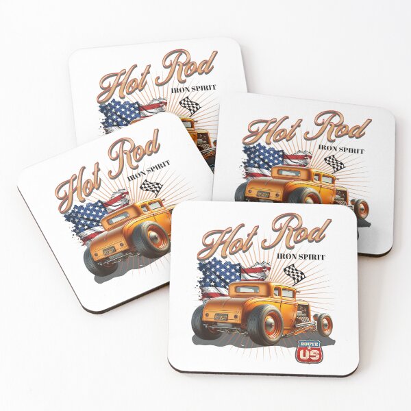 Item preview, Racing Drag Car Muscle Hot Vintage Rod designed and sold by MirrorMirrorDe.