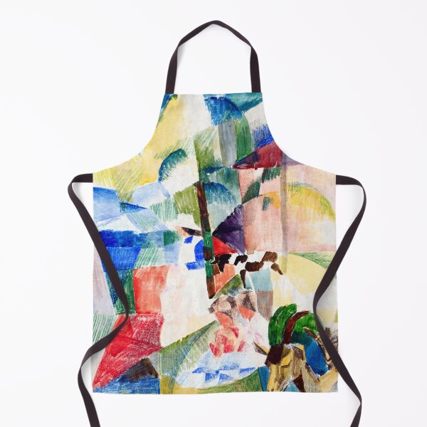 Item preview, Landscape with Children and Goats August Macke - German Expressionist Pastoral Scene - Der Blaue Reiter Movement designed and sold by Under-TheTable.