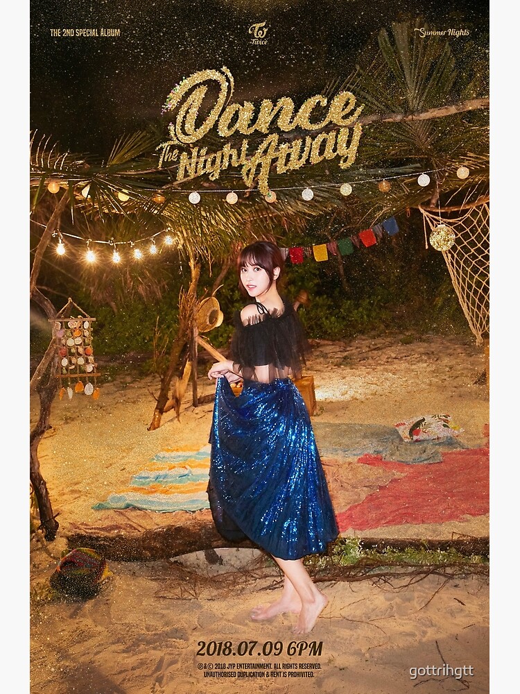 Twice 트와이스 Dance The Night Away Mina Postcard By Gottrihgtt Redbubble