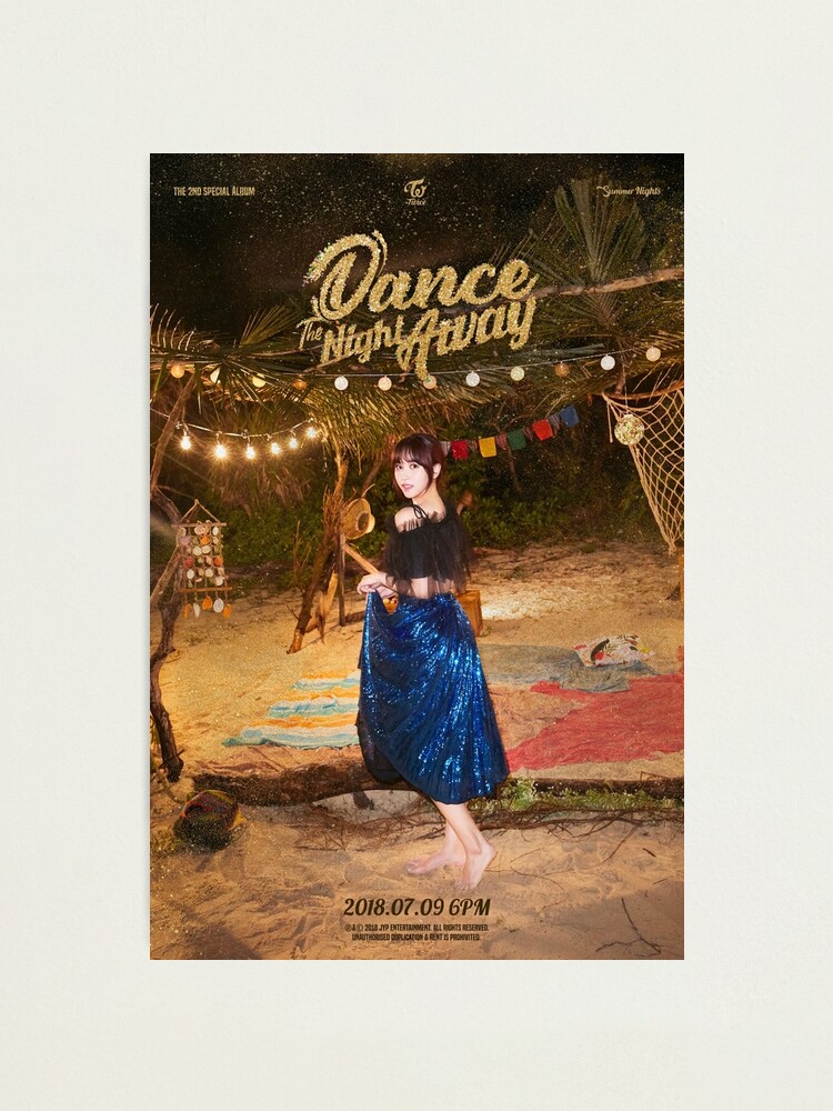 Twice 트와이스 Dance The Night Away Mina Photographic Print By Gottrihgtt Redbubble