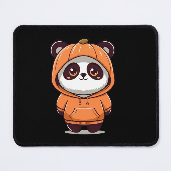 Item preview, Chibi Pumpkin Panda in Oversized Hoodie | Cute Kawaii Halloween Design designed and sold by ColorSplash123.
